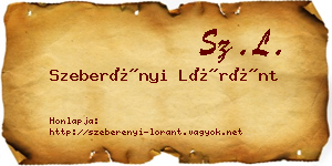 Szeberényi Lóránt névjegykártya